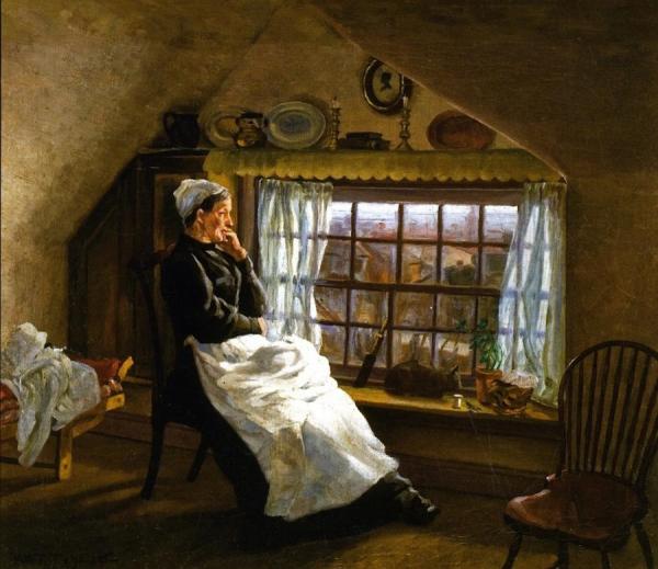 William Trego Woman By The Window