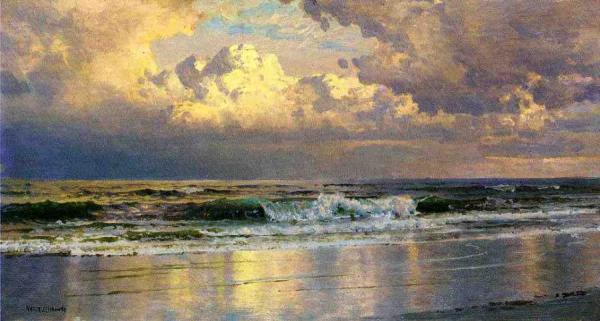 Beach At Atlantic City by William Trost Richards