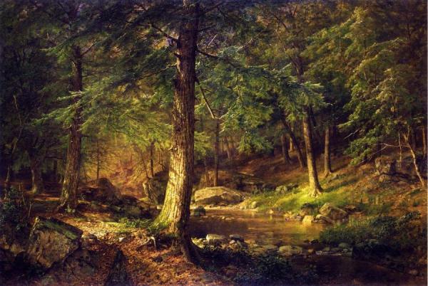 William Trost Richards Forest Scene