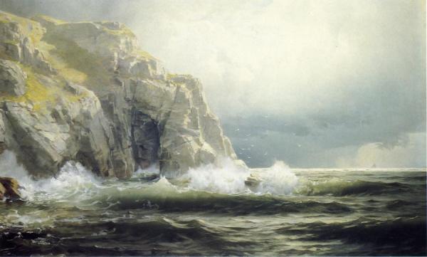 Guernsey Cliffs, Channel Islands by William Trost Richards