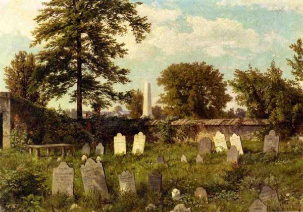 Leverington Cemetery by William Trost Richards