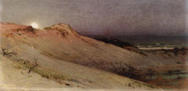 Moonrise Over The Dune by William Trost Richards