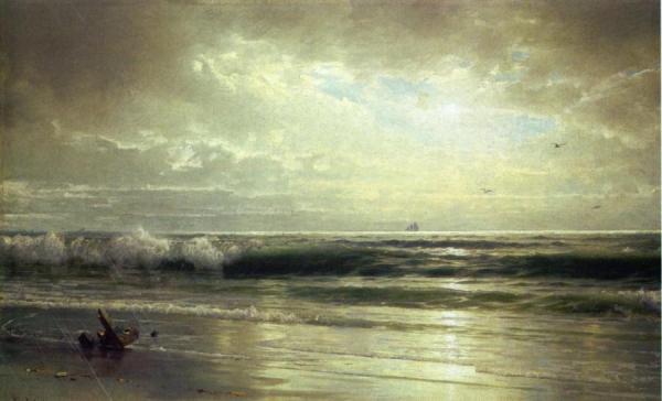 On The Coast Of New Jersey by William Trost Richards Oil Painting Reproductions