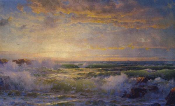 Seascape At Dusk by William Trost Richards