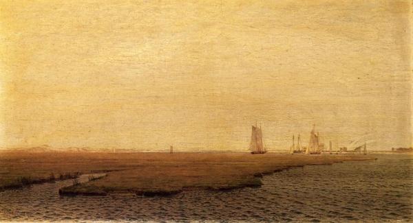 Ships In The Inlet, Atlantic City by William Trost Richards