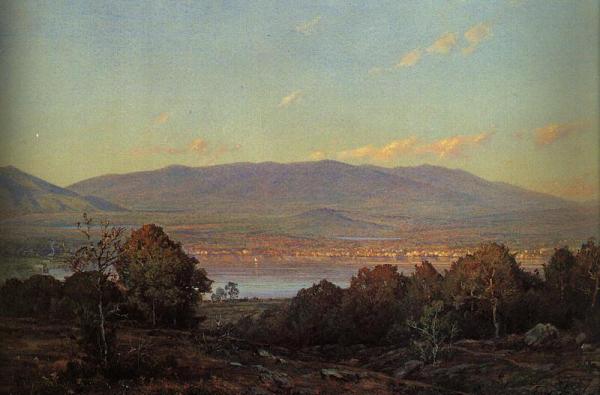 Sundown At Centre Harbour, New Hampshire by William Trost Richards