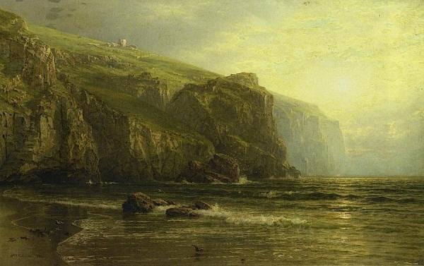 Sunset Along The Coast Of Cornwall by William Trost Richards