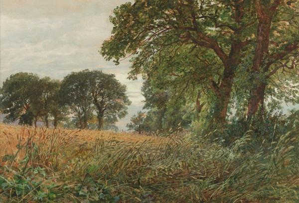 Tennysons Farm, Farmington, Isle Of Wight by William Trost Richards
