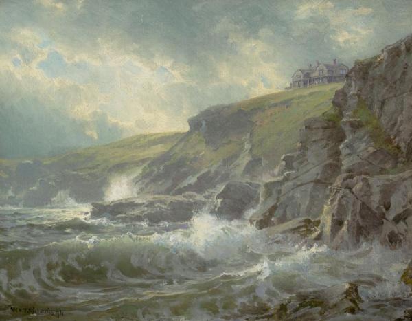 View Of The Artist's Home, Graycliff, Newport, Rhode Island by William Trost Richards