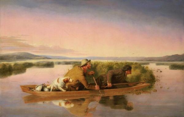 William Tylee Ranney Duck Hunters On The Hoboken Marshes