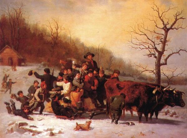 William Tylee Ranney The Sleigh Ride