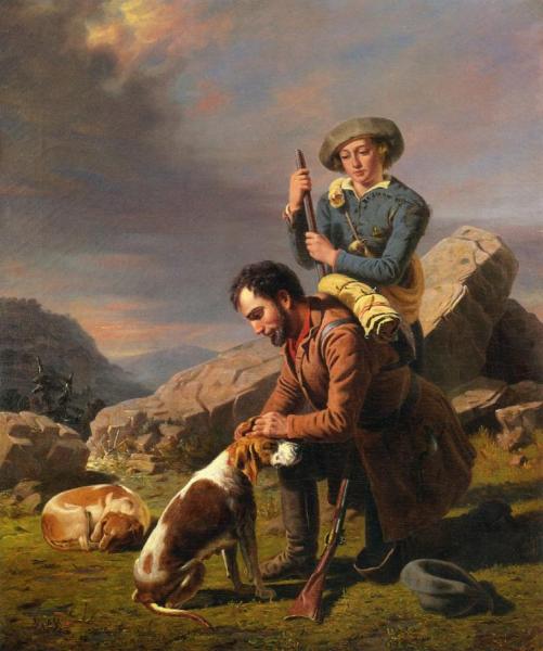 The Wounded Hound by William Tylee Ranney