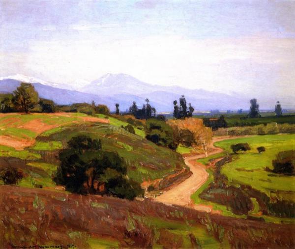 California Foothills, Mt. Baldy by William Wendt