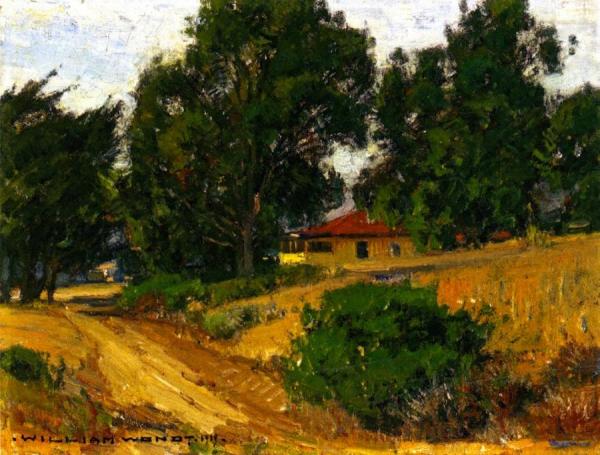 Coastal Cottage, Laguna by William Wendt