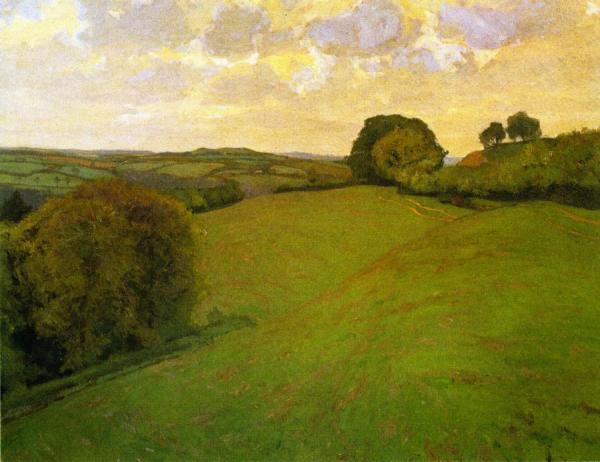 Green Fields by William Wendt