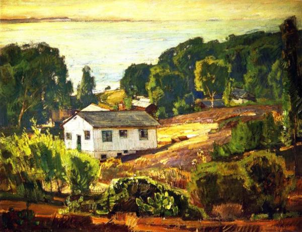 Houses Along The Coast by William Wendt