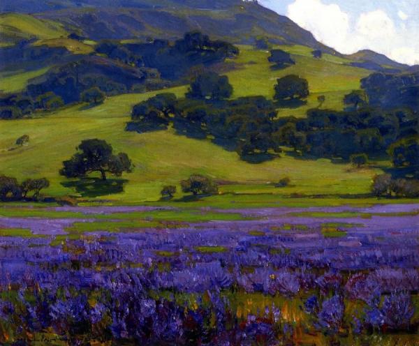 William Wendt Lupine Patch