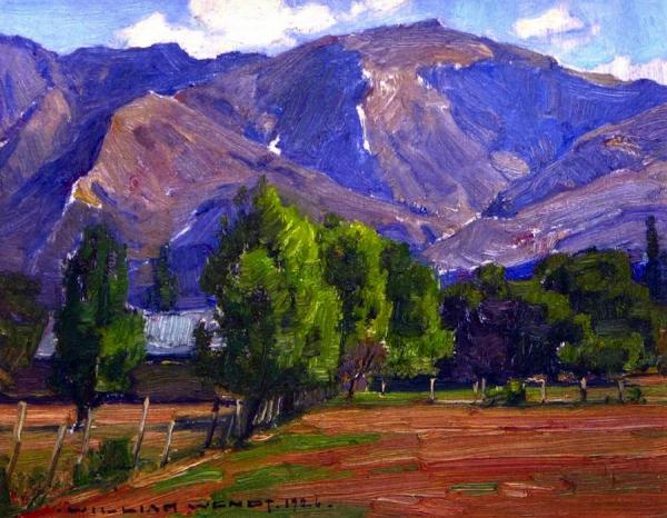 Meadow And Hills by William Wendt