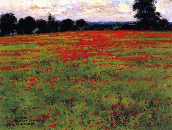 Red Poppies by William Wendt