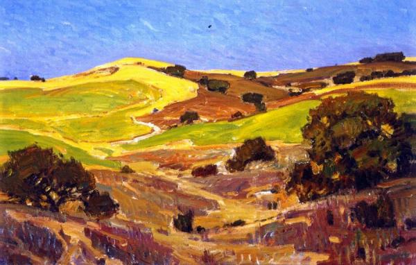 The Hills Proclaim Their Dryness by William Wendt