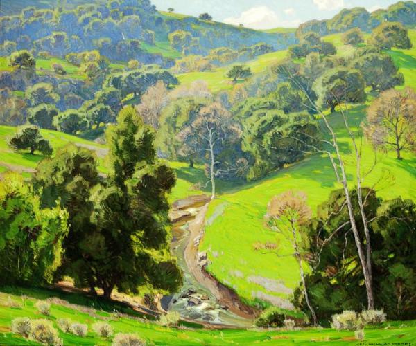 William Wendt The Mantle Of Spring