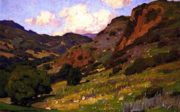 Through The Canyon by William Wendt