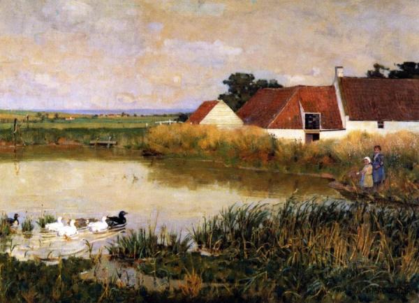 The Mill-pond by William York Macgregor