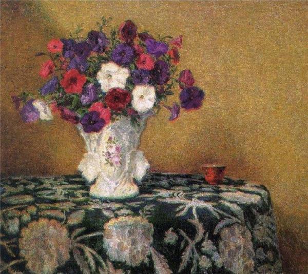 Still Life With Petunias by Wilson Irvine