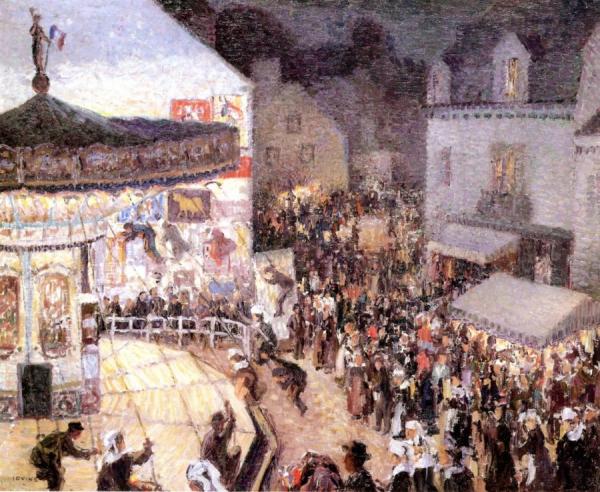 The Carousel, Brittany by Wilson Irvine