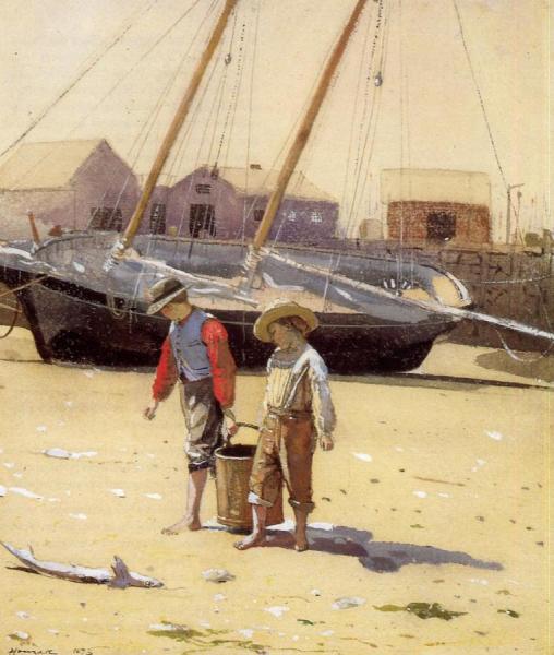 A Basket Of Clams by Winslow Homer