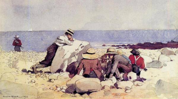 A Clam Bake by Winslow Homer Oil Painting Reproductions