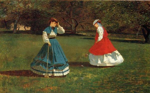 A Game Of Croquet by Winslow Homer