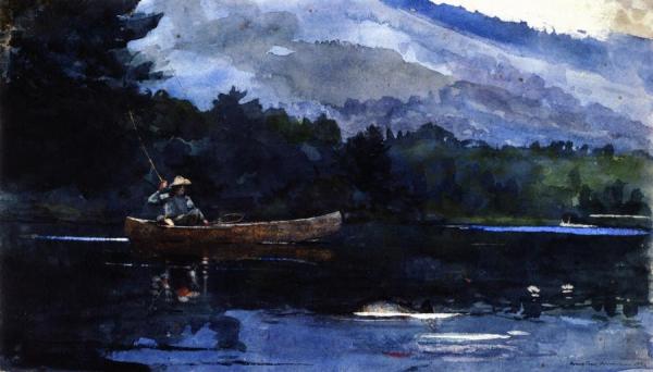 Adirondack Lake by Winslow Homer Oil Painting Reproductions