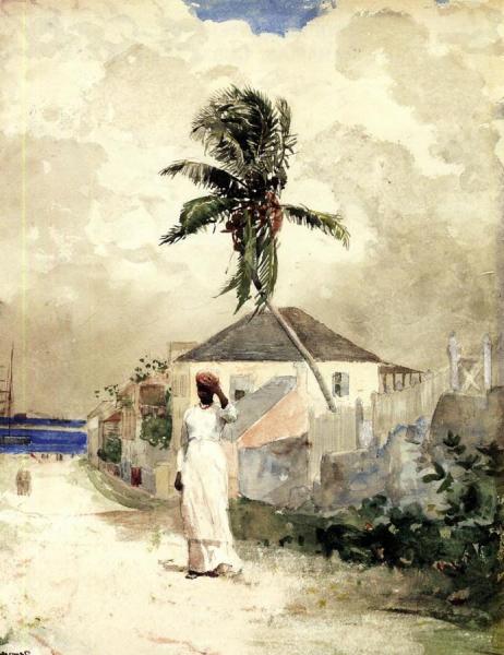 Along The Road, Bahamas by Winslow Homer