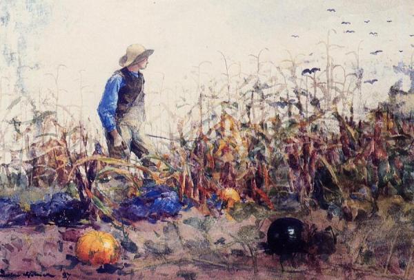 Among The Vegetables by Winslow Homer