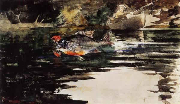 An Unexpected Catch by Winslow Homer