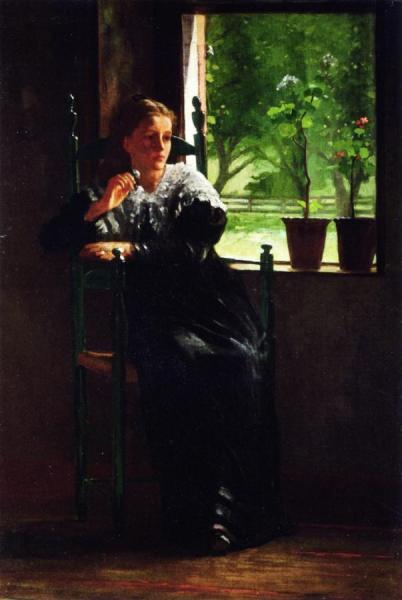At The Window by Winslow Homer Oil Painting Reproductions