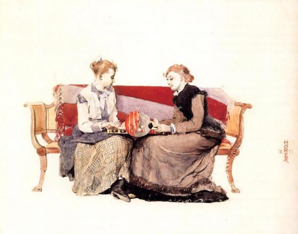 Backgammon by Winslow Homer