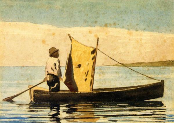 Boy In A Small Boat by Winslow Homer