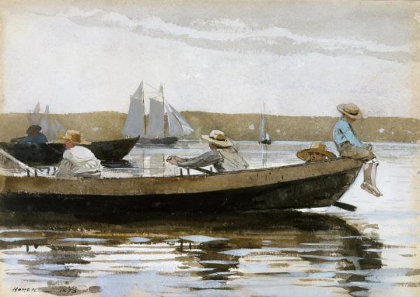Boys In A Dory by Winslow Homer