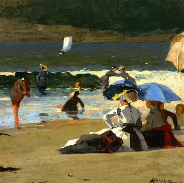 By The Shore by Winslow Homer