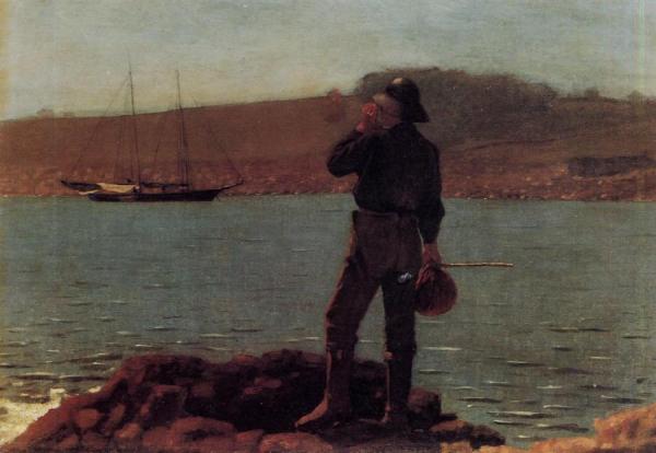 Calling The Pilot by Winslow Homer