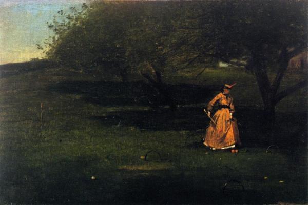 Croquet Player by Winslow Homer