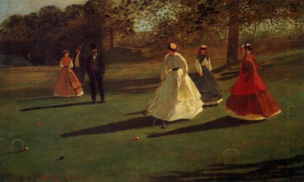 Croquet Players by Winslow Homer
