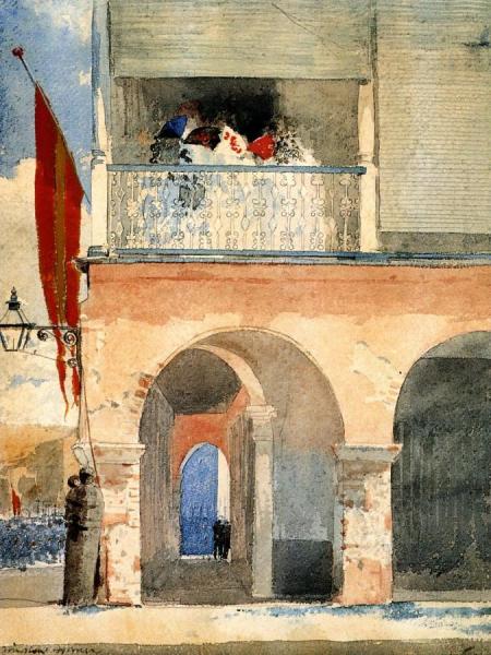 Customs House, Santiago De Cuba by Winslow Homer