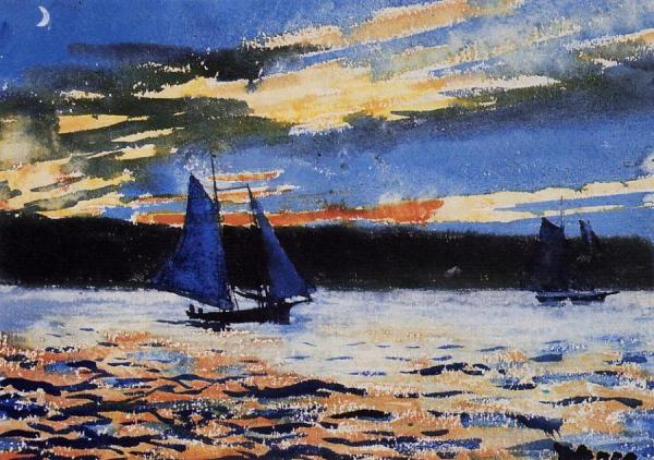 Gloucester Sunset by Winslow Homer