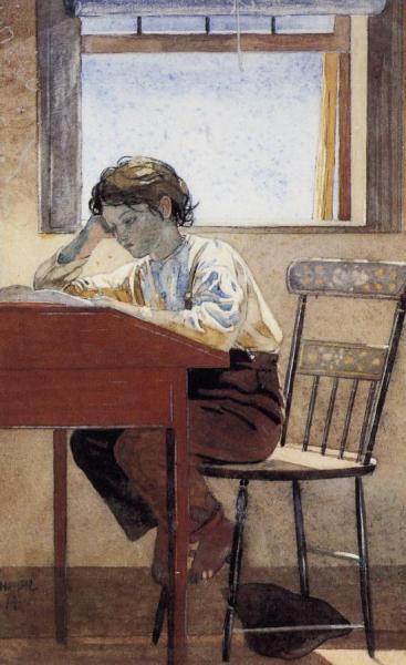Homework by Winslow Homer