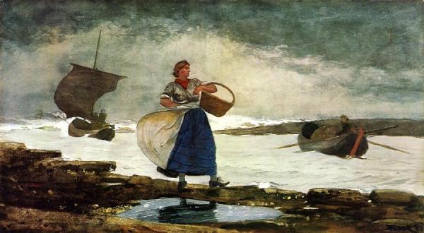 Inside The Bar, Tynemouth by Winslow Homer