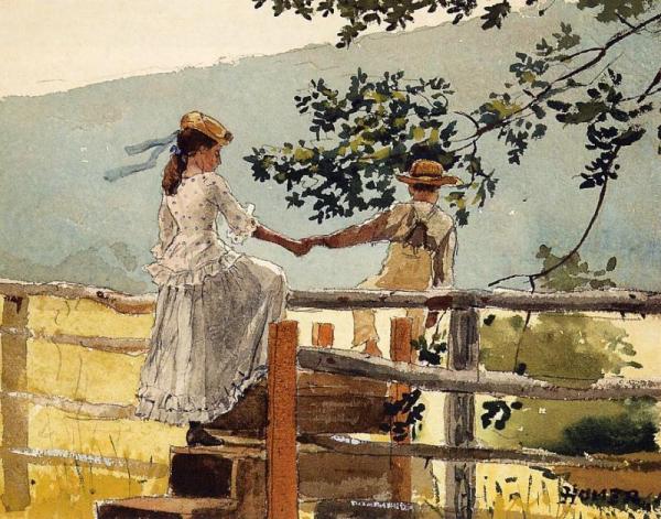 On The Stile by Winslow Homer