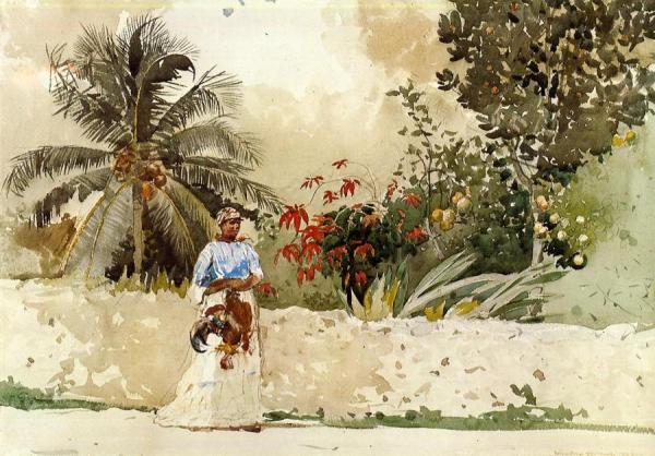 Winslow Homer On The Way To Market, Bahamas